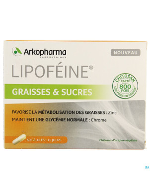 Lipofeine graisses sucres   caps 60