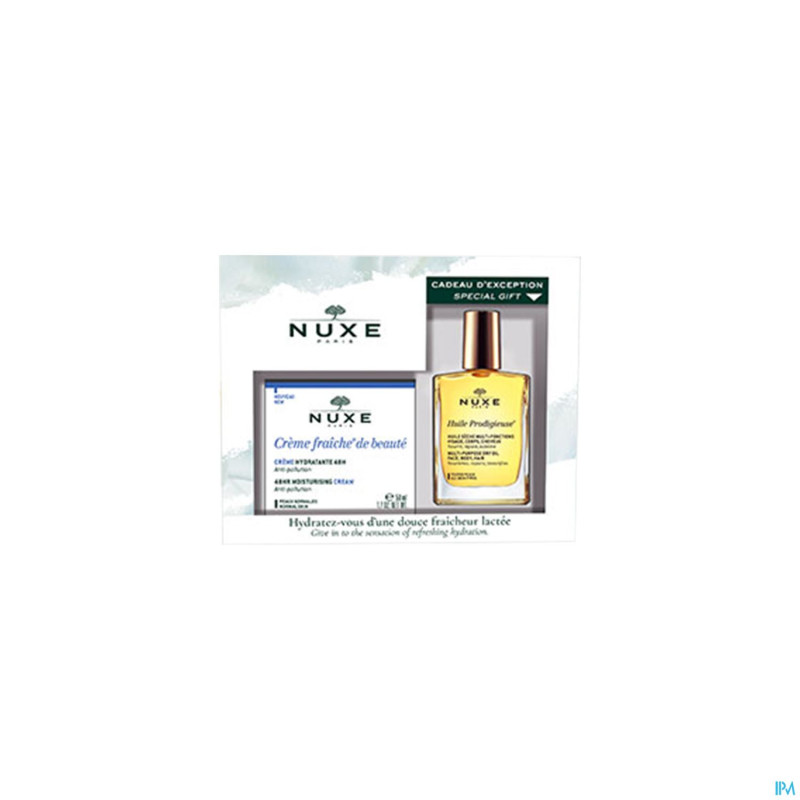 Nuxe coffret cr fraiche hydra 48h pn 50ml+hle 30ml