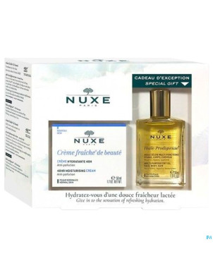 Nuxe coffret cr fraiche hydra 48h ps 50ml+hle 30ml