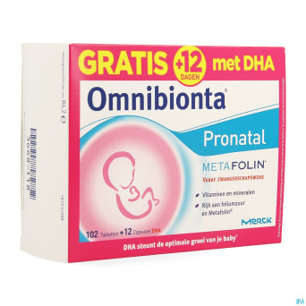 Omnibionta pronatal metafol. comp 90+dha12+meta 12