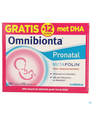 Omnibionta pronatal metafol. comp 90+dha12+meta 12