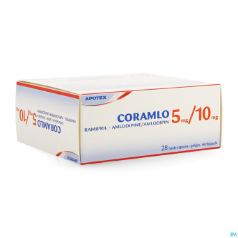 Ramipril amlodipine  5mg/10mg gel dur  28