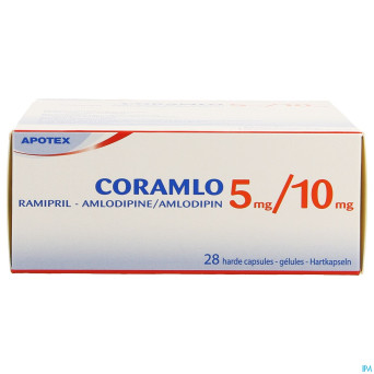 Ramipril amlodipine  5mg/10mg gel dur  28