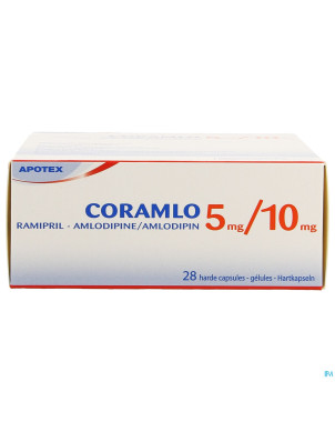 Ramipril amlodipine  5mg/10mg gel dur  28