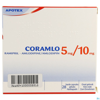 Ramipril amlodipine  5mg/10mg gel dur  28