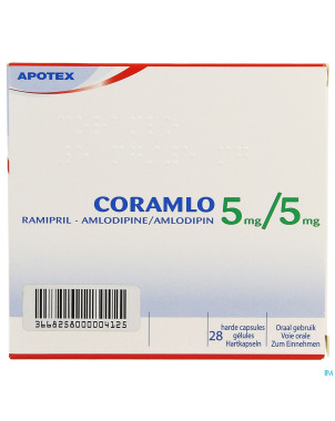 Ramipril amlodipine  5mg/ 5mg gel dur  28