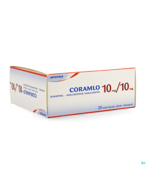 Ramipril amlodipine 10mg/10mg gel dur  28