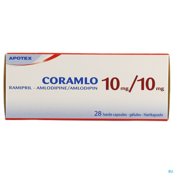 Ramipril amlodipine 10mg/10mg gel dur  28