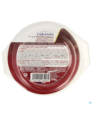 Taranis pate tartiner noisette 230g