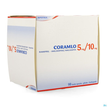 Ramipril amlodipine  5mg/10mg caps dur  98
