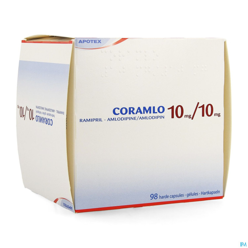 Ramipril amlodipine 10mg/10mg caps dur  98