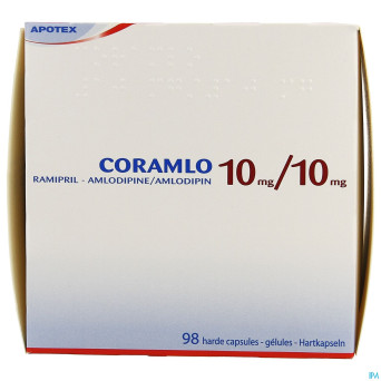 Ramipril amlodipine 10mg/10mg caps dur  98