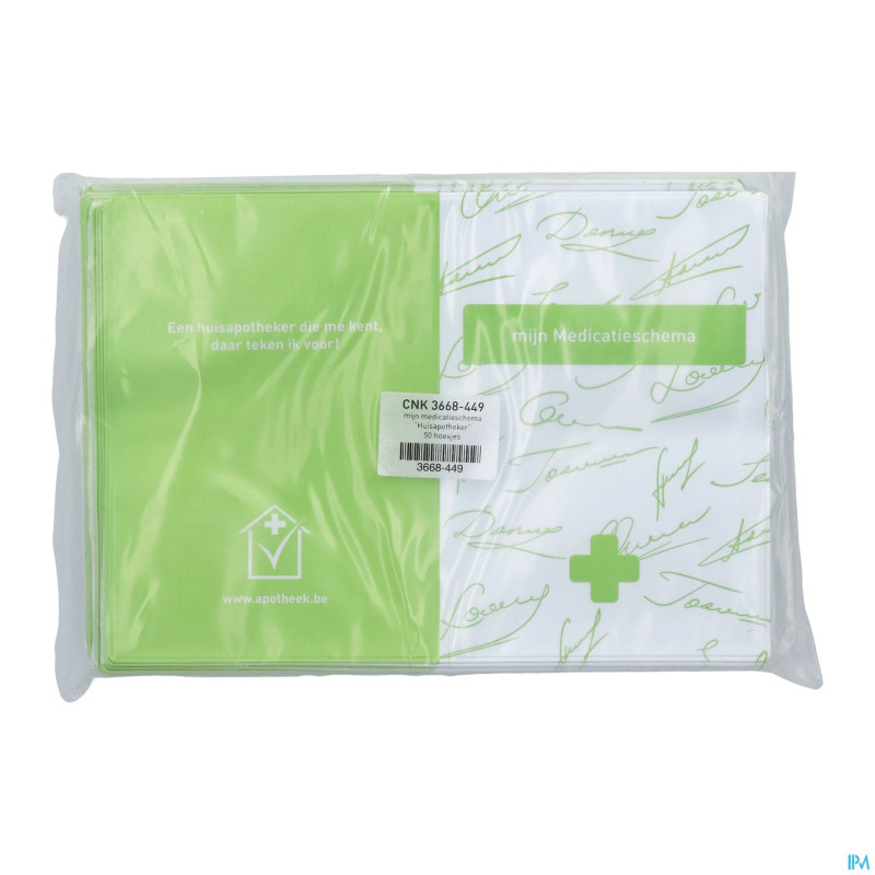 Mijn medicatieschema huisapotheker hoesje 50
