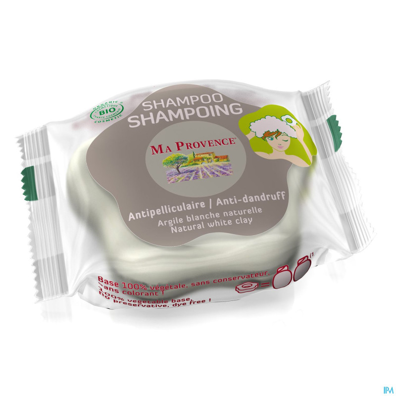 Ma provence sh solide a/pellicul. argile blanc.85g