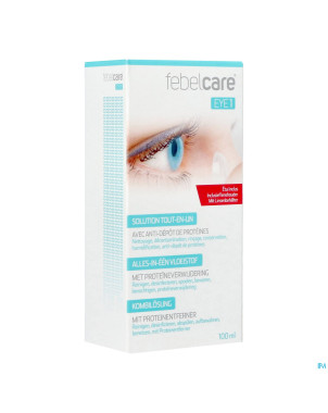 Febelcare eye 1 solution lentille tout en un 100ml