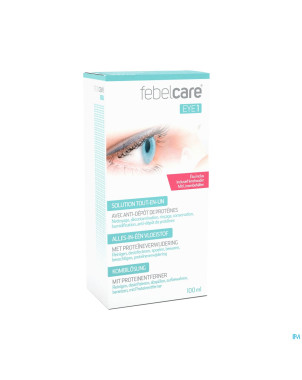 Febelcare eye 1 solution lentille tout en un 100ml