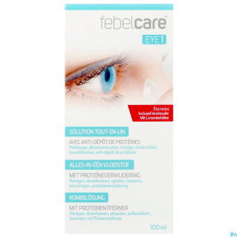 Febelcare eye 1 solution lentille tout en un 100ml
