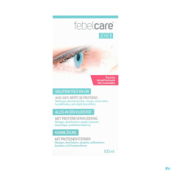 Febelcare eye 1 solution lentille tout en un 100ml