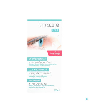 Febelcare eye 1 solution lentille tout en un 100ml