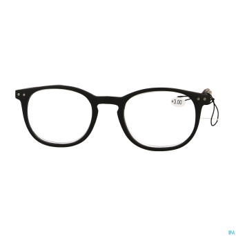 Pharmaglasses roma black +3.00