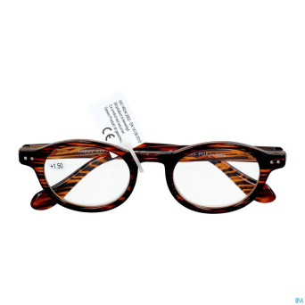 Pharmaglasses milano brown/black +1.50