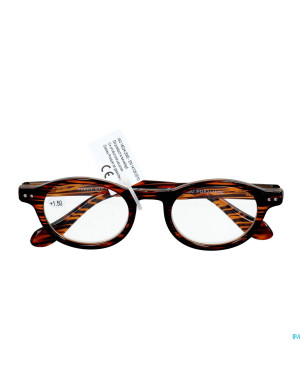 Pharmaglasses milano brown/black +1.50