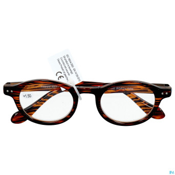 Pharmaglasses milano brown/black +1.50