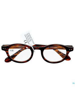 Pharmaglasses milano brown/black +1.50