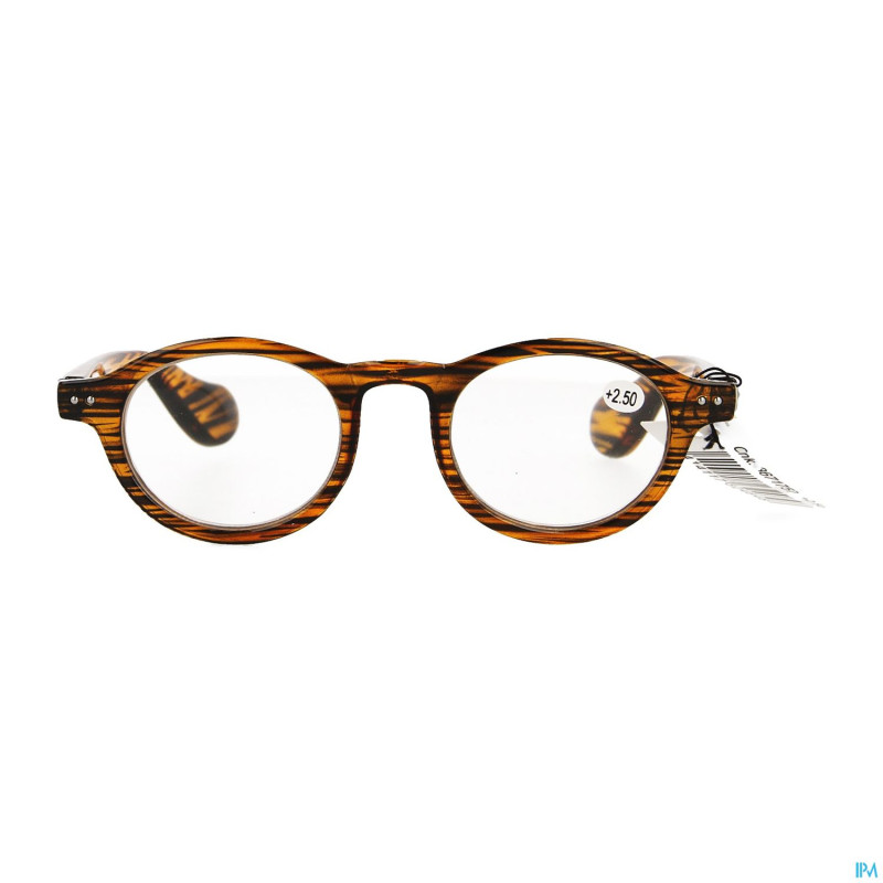 Pharmaglasses milano brown/black +2.50