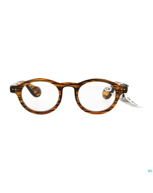 Pharmaglasses milano brown/black +2.50