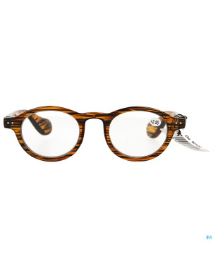 Pharmaglasses milano brown/black +2.50