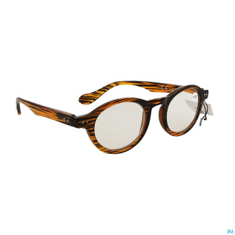 Pharmaglasses milano brown/black +3.00