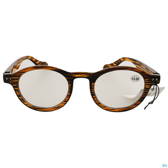 Pharmaglasses milano brown/black +3.00