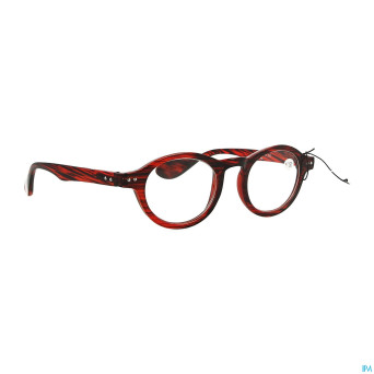 Pharmaglasses milano red/black +1.50