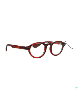 Pharmaglasses milano red/black +1.50