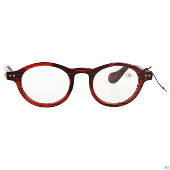 Pharmaglasses milano red/black +1.50