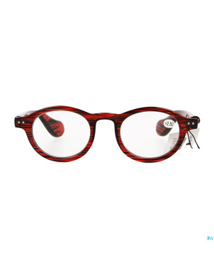 Pharmaglasses milano red/black +2.50