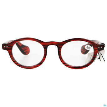 Pharmaglasses milano red/black +2.50