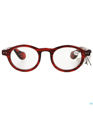 Pharmaglasses milano red/black +2.50