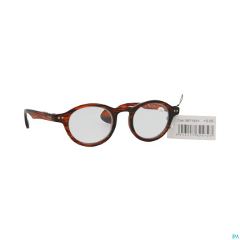 Pharmaglasses milano red/black +3.00