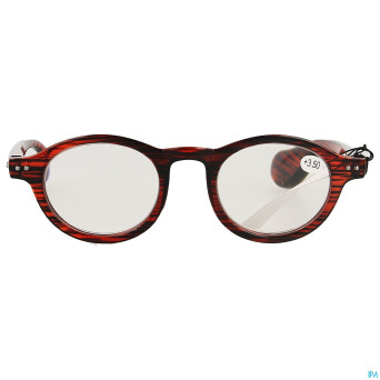 Pharmaglasses milano red/black +3.50