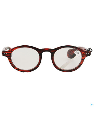 Pharmaglasses milano red/black +3.50