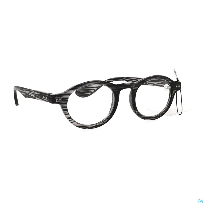Pharmaglasses milano grey/black +1.50