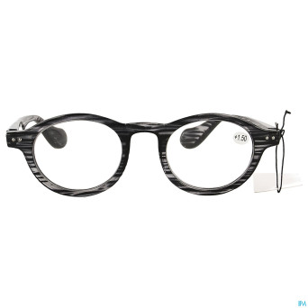 Pharmaglasses milano grey/black +1.50