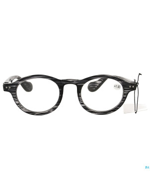 Pharmaglasses milano grey/black +1.50