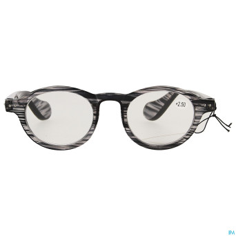 Pharmaglasses milano grey/black +2.50