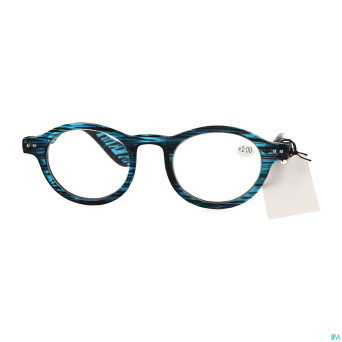 Pharmaglasses milano blue/black +2.00
