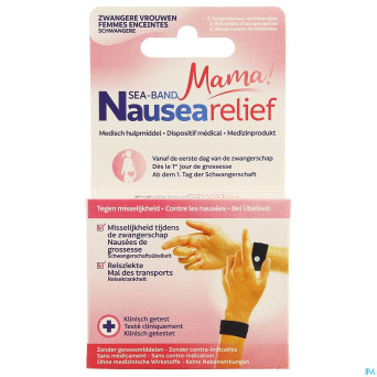 Sea band mama grossesse bracelet noir 2