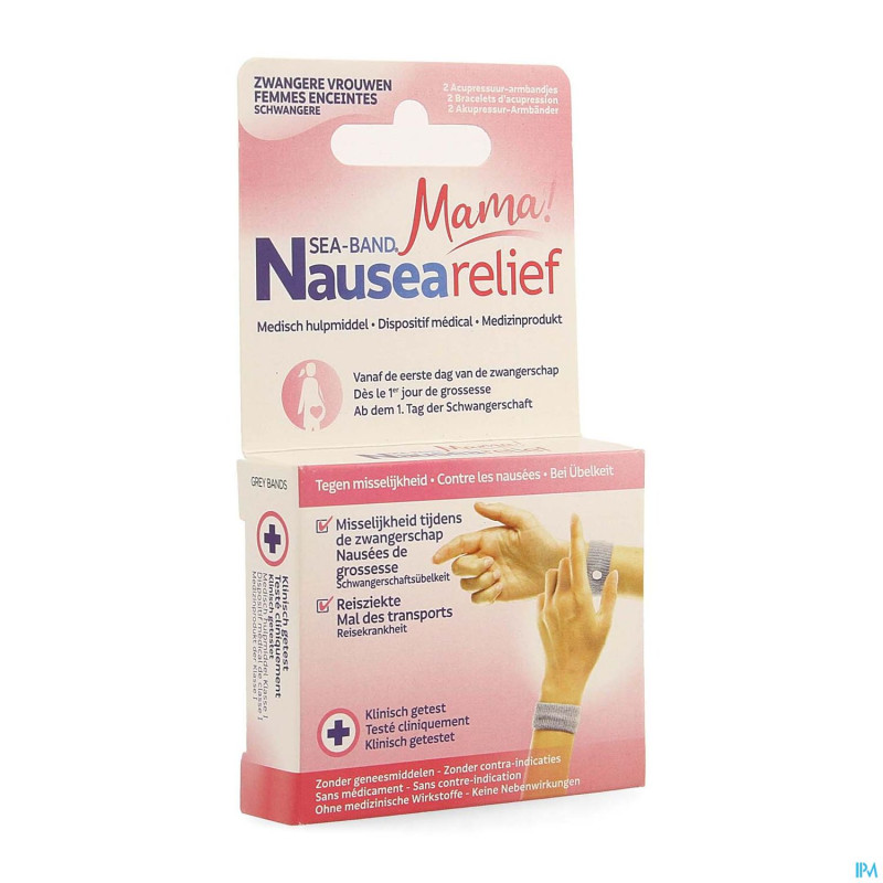 Sea band mama grossese bracelet gris 2