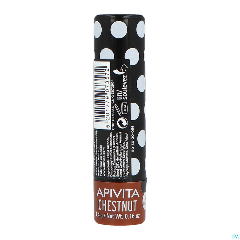 Apivita lip care stick levres chataigne    4,4g